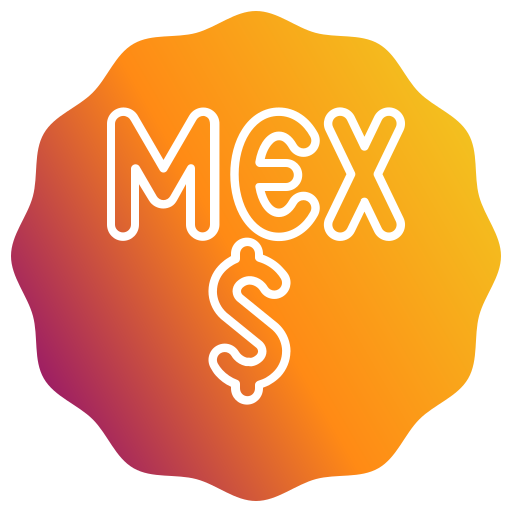 peso mexicano icono gratis