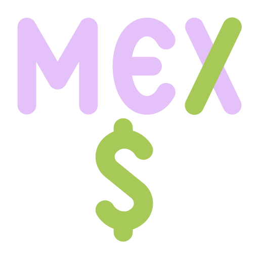 peso mexicano icono gratis