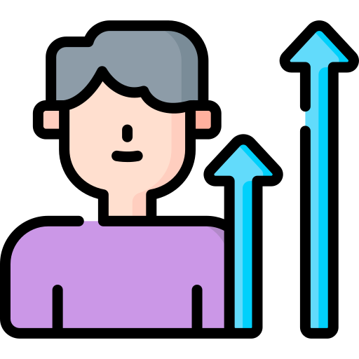 Personal growth free icon