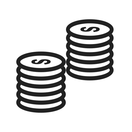 monedas icono gratis