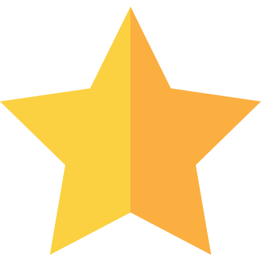 Star Basic Straight Flat icon