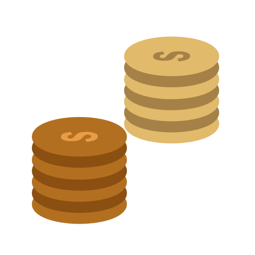 moedas grátis ícone
