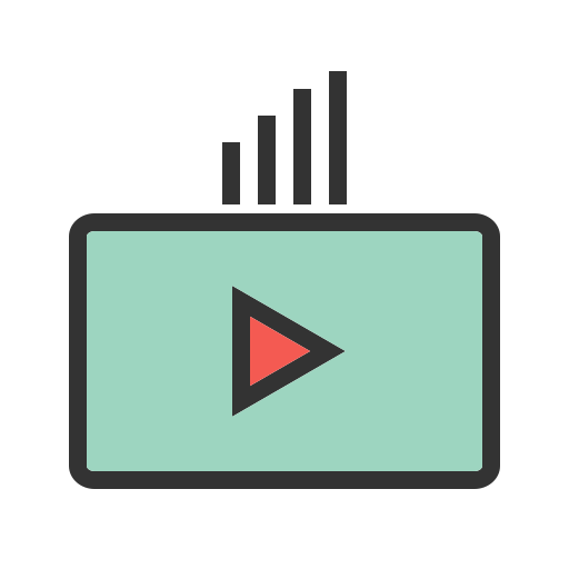 vídeo grátis ícone vídeo grátis ícone