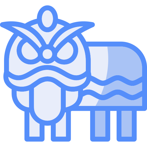 danza del león icono gratis