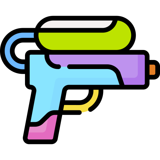 pistola de agua icono gratis