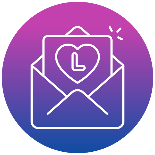 carta de amor icono gratis