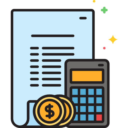 Budget Flaticons Lineal Color icon