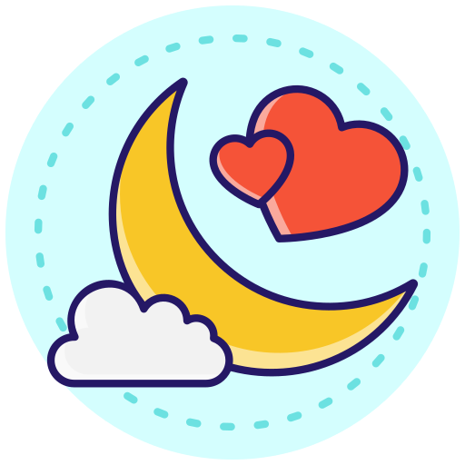 Love moon - Free valentines day icons