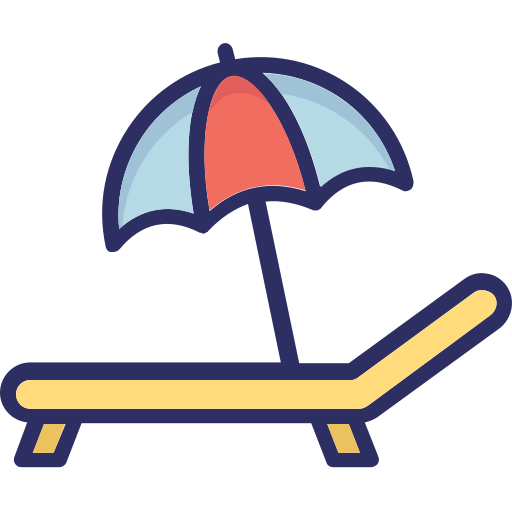 baño de sol icono gratis