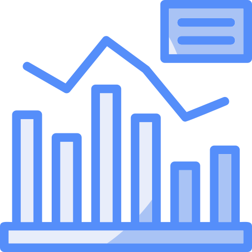 tabla de crecimiento icono gratis