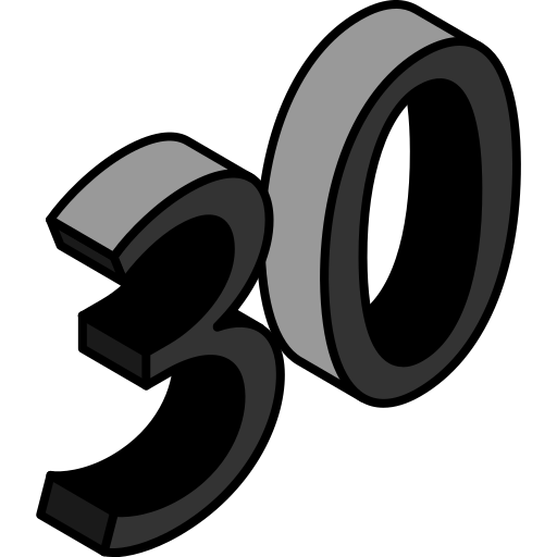 treinta icono gratis