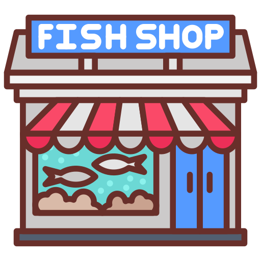 pescadería icono gratis