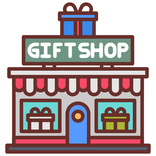 tienda de regalos icono gratis