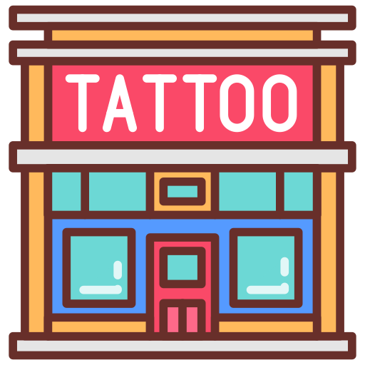 estudio de tatuajes icono gratis