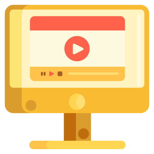 reproductor de video icono gratis