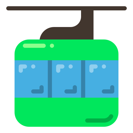 Cable car free icon