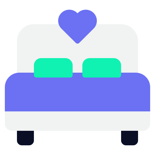 Bed free icon Bed free icon