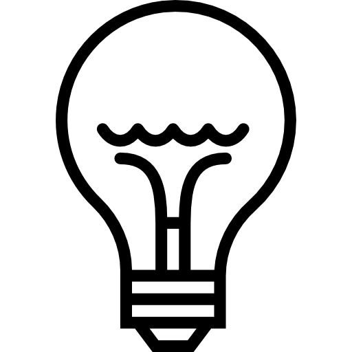 Light bulb Basic Miscellany Lineal icon