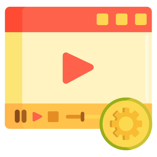 opciones de video icono gratis