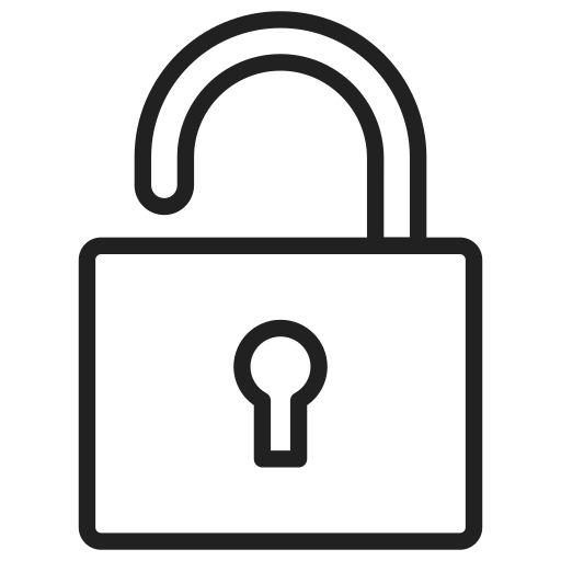 Unlock free icon Unlock free icon