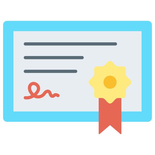 certificado icono gratis