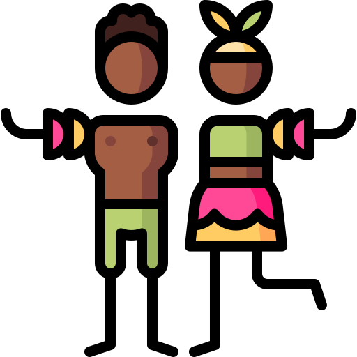 Mambo Puppet Characters Lineal Color icon