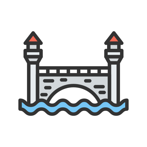 puente de acero icono gratis