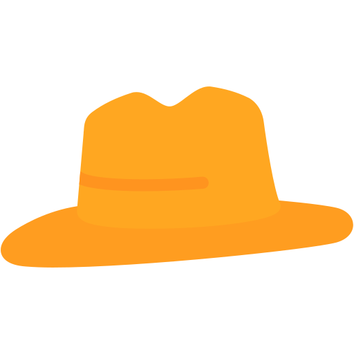 sombrero de fieltro icono gratis