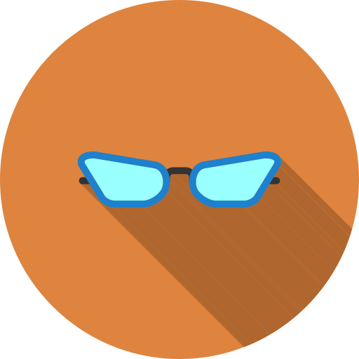 Cat eye glasses free icon