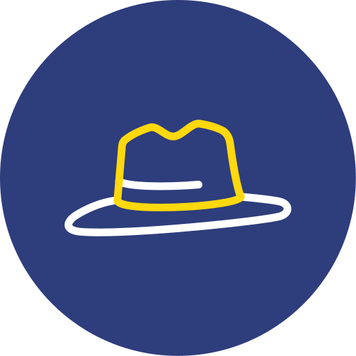 sombrero de fieltro icono gratis