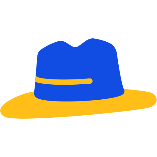 sombrero de fieltro icono gratis