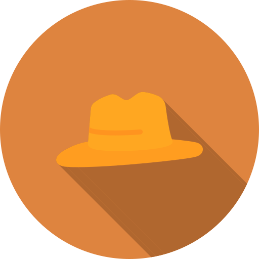 sombrero de fieltro icono gratis