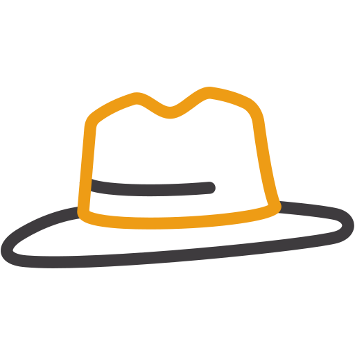 sombrero de fieltro icono gratis