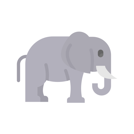 hábitat del elefante icono gratis