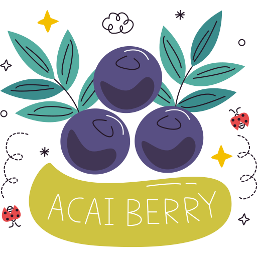 baya de acai gratis sticker