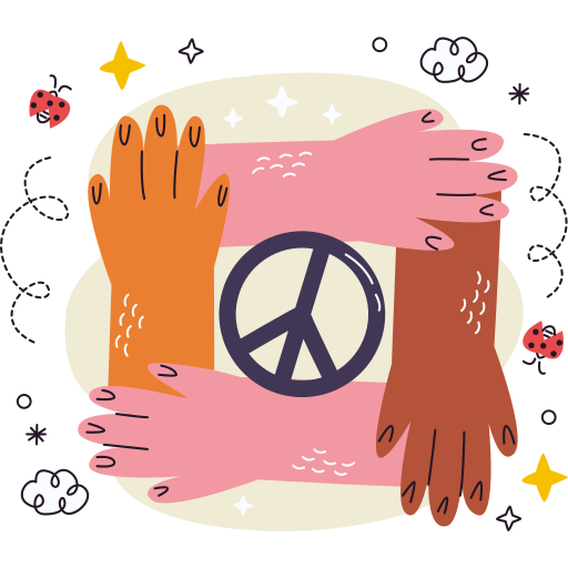 Peace free sticker Peace free sticker