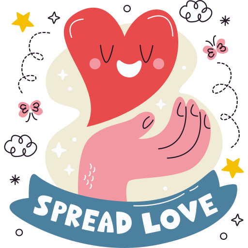 Love free sticker Love free sticker