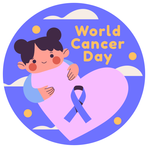 dia mundial del cancer gratis sticker