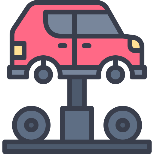 elevador de autos icono gratis