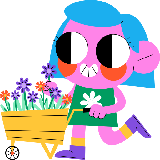 flores grátis figurinha