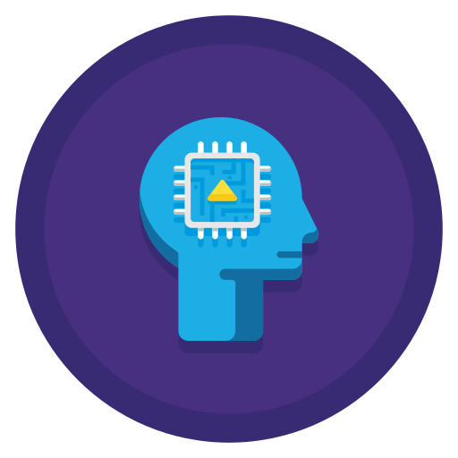 Artificial Intelligence Flaticons Flat Circular Icon