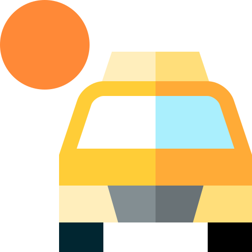 taxi solar icono gratis