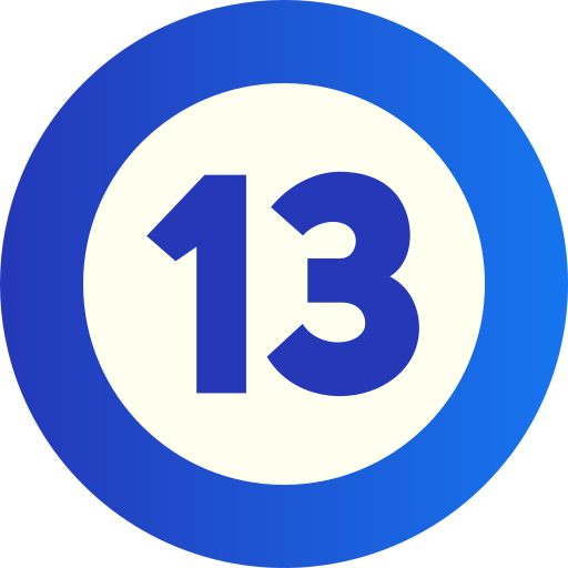 treize Icône gratuit treize Icône gratuit