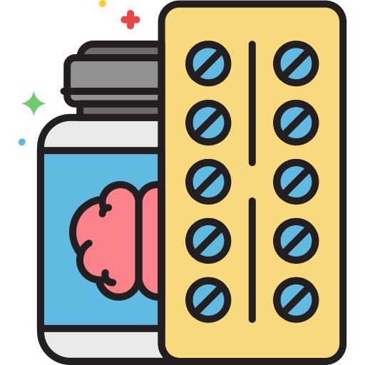Antidepressants Flaticons Lineal Color icon