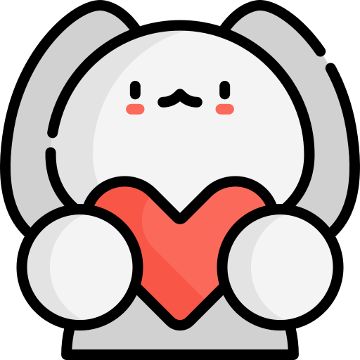 Bunny Kawaii Lineal color icon