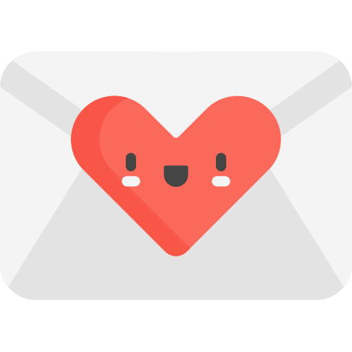 carta de amor icono gratis