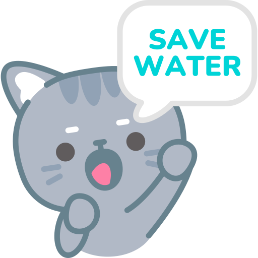 Save water free sticker Save water free sticker