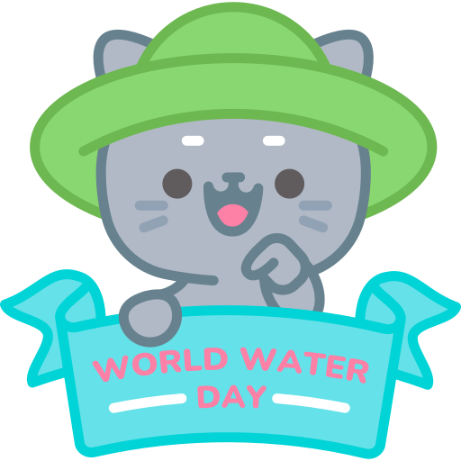dia mundial da Água grátis figurinha