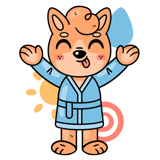 Bathrobe free sticker Bathrobe free sticker