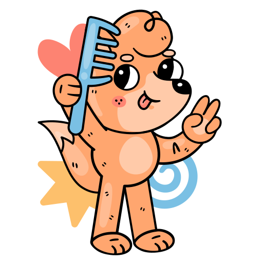 Comb free sticker Comb free sticker